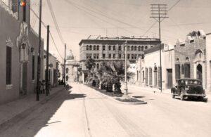 La Antigua Calle del Huizache en Saltillo Calle Morelos en 1952