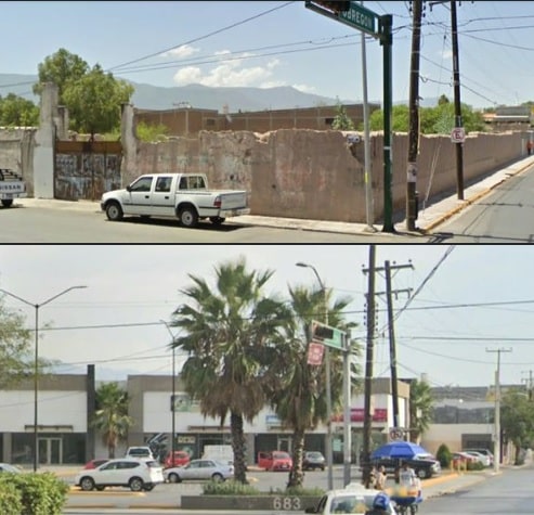 Esquina de Obregón y Pte Cárdenas - Comparativa Antes y Después 2 Esquina de Obregón y Pte Cárdenas - Comparativa Antes y Después 2