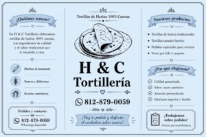 H & C Tortillería en Saltillo: tortillas de harina 100% caseras hechas al momento