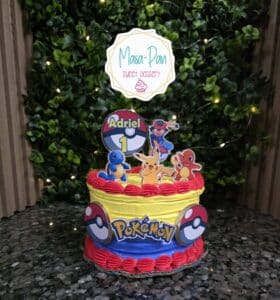 Pastel de pokemón ⚡️🔥🌱💧