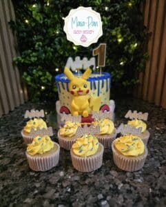 Pastel y cupcakes de Pikachu ⚡️