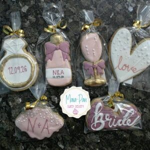 Galletas de mantequilla para despedida de soltera 💍💕🍷🍾