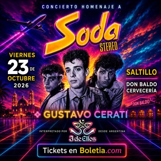 Homenaje a Soda Stereo + Gustavo Cerati en Don Baldo, 23 de octubre